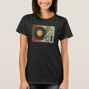T-shirt Collecteur d'enregistrement musical rétro du lecte