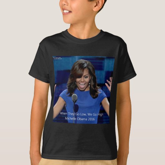 T-shirt Collectif Michelle Obama "We Go High" (Devant)