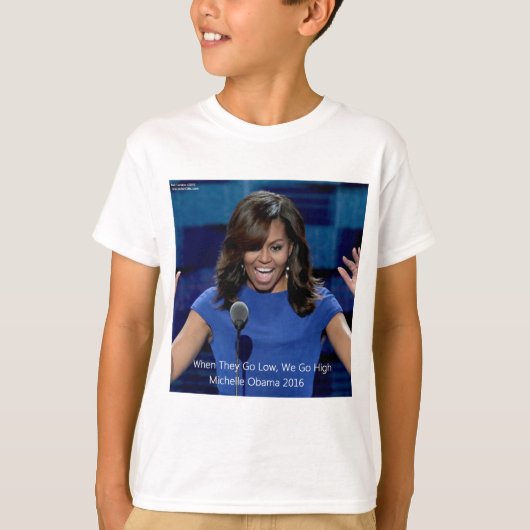 T-shirt Collectif Michelle Obama "We Go High" (Devant)