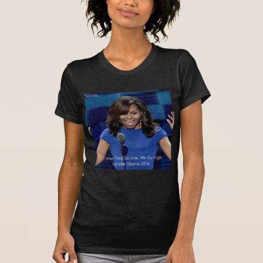 T-shirt Collectif Michelle Obama "We Go High" (Devant)