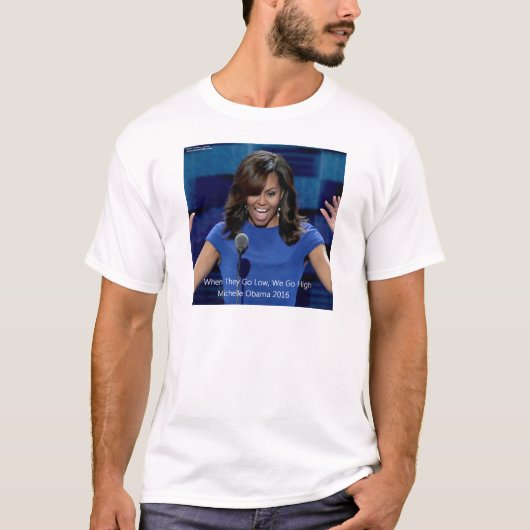 T-shirt Collectif Michelle Obama "We Go High" (Devant)
