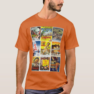 T-shirt Collection d'affiches de films B Classique Monstre