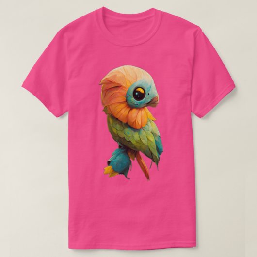 T-shirt Collection d'animaux mignons Perrot (Design devant)