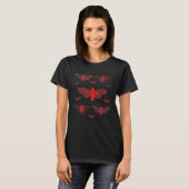 T-shirt Collection Dark Academia Red Cicadas (Devant entier)