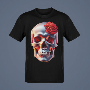 T-shirt Collection d'art de crânes avec des serpents ou de