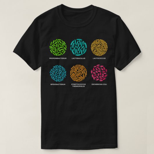 T-shirt Collection de bactéries Cultu microbiologique colo (Design devant)