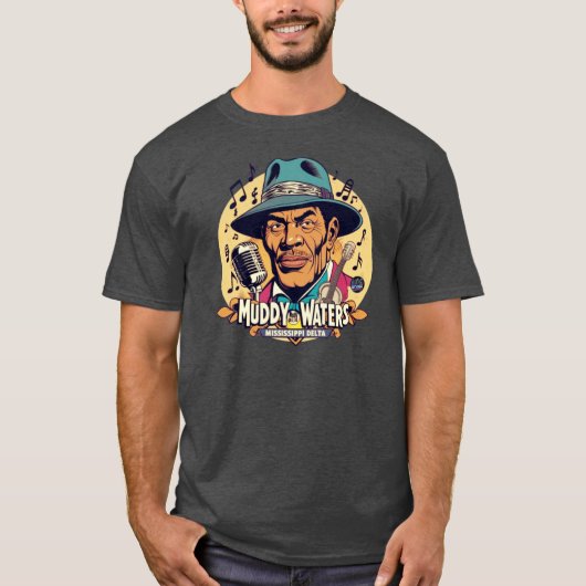 T-shirt Collection de blues delta de Muddy Waters (Devant)