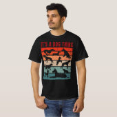 T-shirt Collection de chiens Rétro (Devant entier)