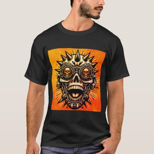 T-shirt Collection de crânes tribaux (Devant)