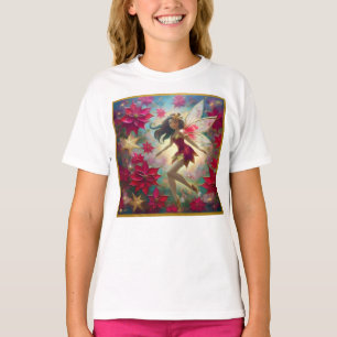 T-shirt Collection de fées de Noël - Cheveux Brown moyens