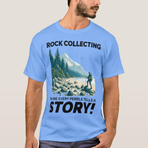 T-shirt Collection de galets minéraux Géologie Collectionn