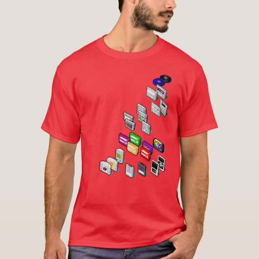 T-shirt Collection de jeu de pixel (Devant)