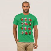 T-shirt collection de Noël père Noël drôle chemise (Devant entier)