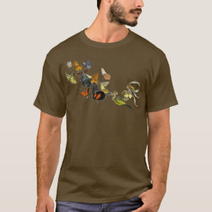 T-shirt Collection de papillons vintages FAIRY