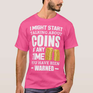 T-shirt Collection de pièces de monnaie amusante et passe-
