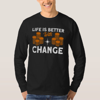 T-shirt Collection de pièces de monnaie avec changeur de p