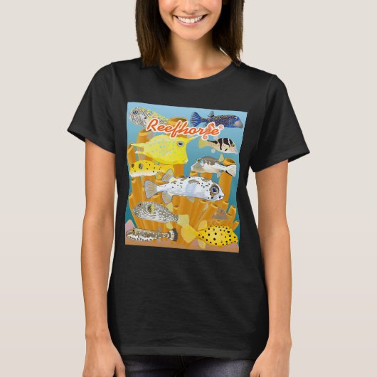 T-shirt Collection de poissons-globes (Devant)