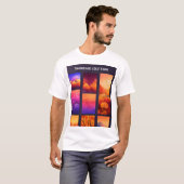 T-shirt Collection de rayons de fumée éthéré" (Devant entier)