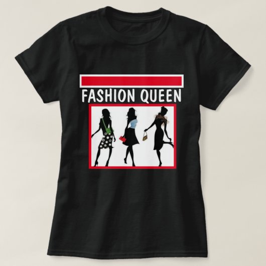T-SHIRT COLLECTION DE REINE SHOPPING (Design devant)