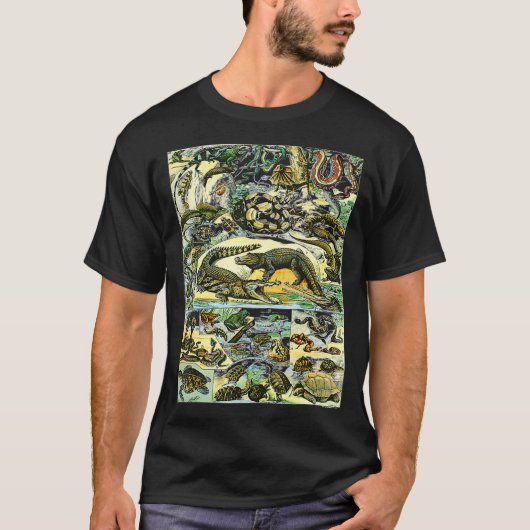 T-shirt Collection de reptiles Graphique Tortues Espèces d (Devant)