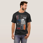 T-shirt Collection de synthétiseurs (Devant entier)