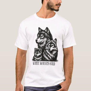 T-shirt Collection de timbres de loups
