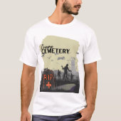 T-shirt Collection de timbres d'Halloween "Cimetière Dépla (Devant)
