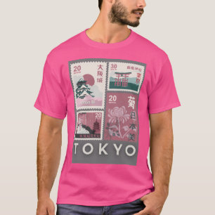 T-shirt Collection de timbres japonais - Nihon Bi () Vinta