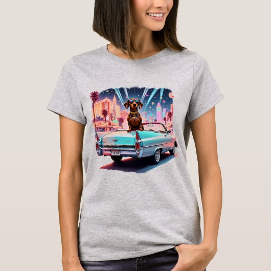 T-shirt Collection Glamour Teckel (Devant)