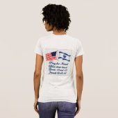 T-shirt Collection israélienne de drapeau américain (Dos entier)