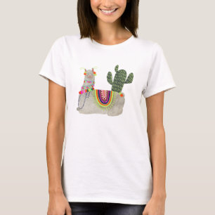 T-shirt Collection Llamarama   Llamas souriantes