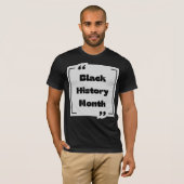 T-shirt Collection Mois de l'histoire noire (Devant entier)