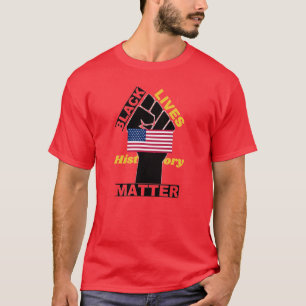 T-shirt Collection officielle Black Lives Matt USA Flag 5
