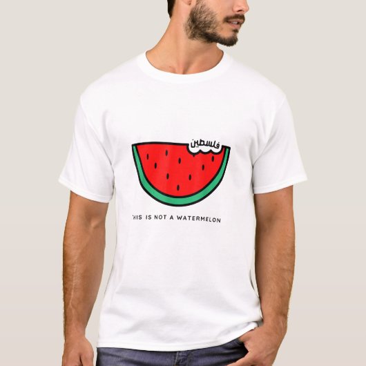 T-shirt Collection Palestine 'This is not a Watermelon' (Devant)