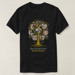 T-shirt Collection photo de l'arbre de la famille Gold per