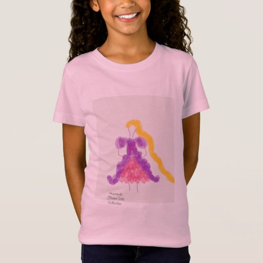 T-Shirt Collection Princesse Fille de Fleurs (Devant)