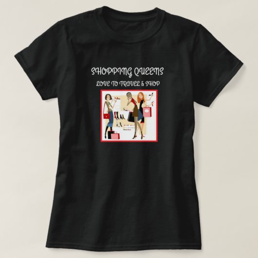 T-shirt Collection Shopping Queen - Dames (Design devant)