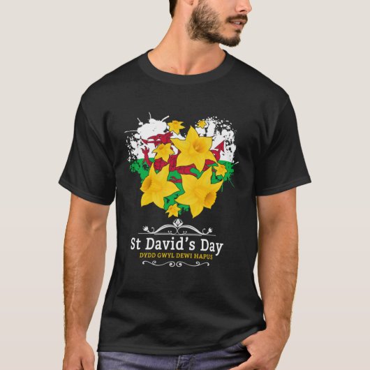 T-shirt Collection St Davids Pour Enfants & Gallois Drapea (Devant)