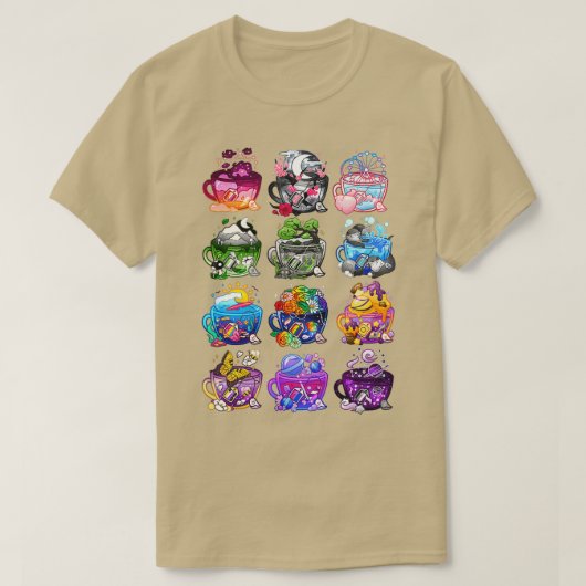 T-shirt Collection Teacup Flag (Design devant)