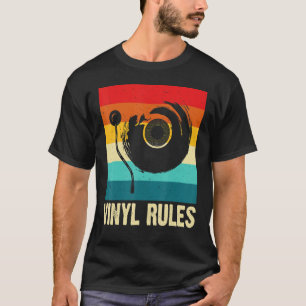 T-shirt Collectionneur de disques vinyles Règles de musiqu