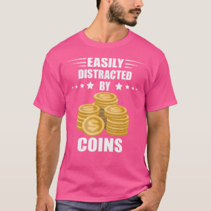 T-shirt Collectionneur de pièces de monnaie numismate faci