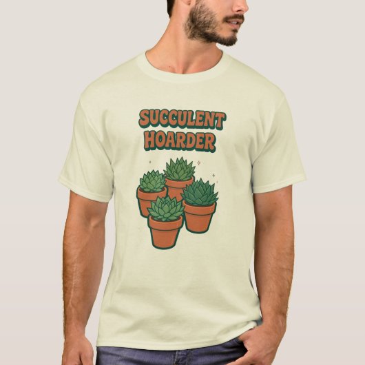 T-Shirt Collectionneur de Succulentes (Devant)