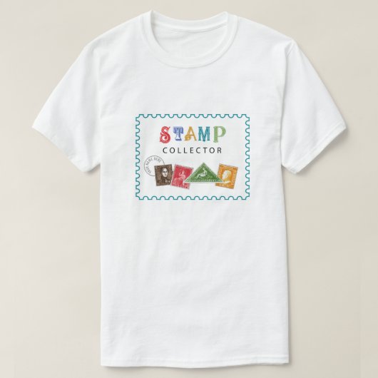 T-shirt Collectionneur de timbres (Design devant)