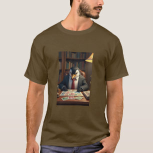 t-shirt collectionneur de timbres pingouins
