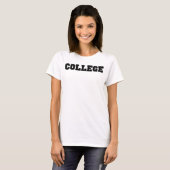 T-SHIRT COLLÈGE (Devant entier)