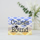 T-SHIRT College Bound Briefkaart (Staand voorkant)
