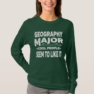 T-shirt Collège De Géographie Principales Seules Les Per