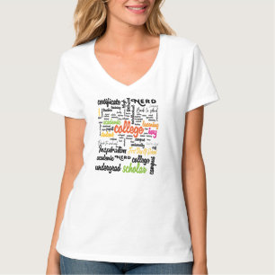 T-shirt College Education Word Cloud motifs