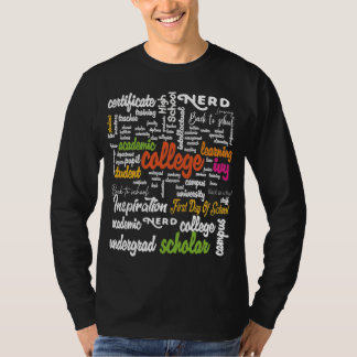 T-shirt College Education Word Cloud motifs