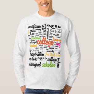 T-shirt College Education Word Cloud motifs